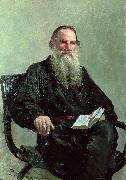 Ilya Repin Portrait of Lev Nikolayevich Tolstoi oil painting